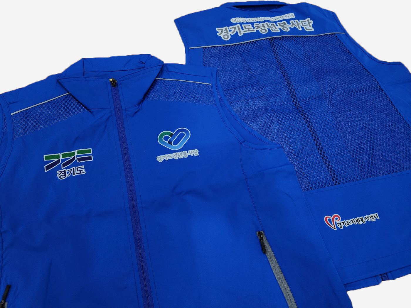 카라 망사 조끼B [전사인쇄]